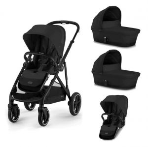 CYBEX Gazelle S "Moon Black" - Duo or Twin Bundle